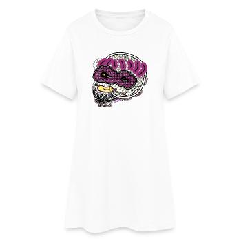 Comic man - Women’s T-Shirt Dress - white - Front