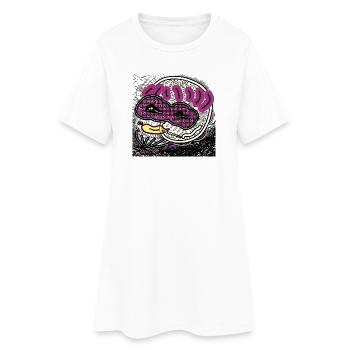 Comic man - Women’s T-Shirt Dress - white - Front