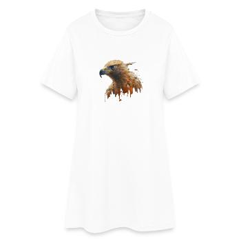 Aigle d’Amérique - Robe T-shirt Femme - blanc - Devant