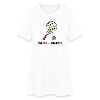 Padel Game Player Statement Padel Racket Balls - Women’s T-Shirt Dress - white - Front