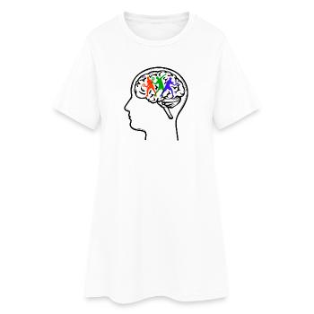 Joueur Sport Padel Padel Déclaration de l’équipe - Robe T-shirt Femme - blanc - Devant