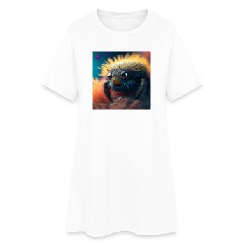Photo macro créature 05 - Robe T-shirt Femme - blanc - Devant