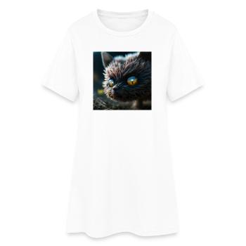 Photo macro créature 09 - Robe T-shirt Femme - blanc - Devant