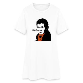 Beethoven - Robe T-shirt Femme - blanc - Devant