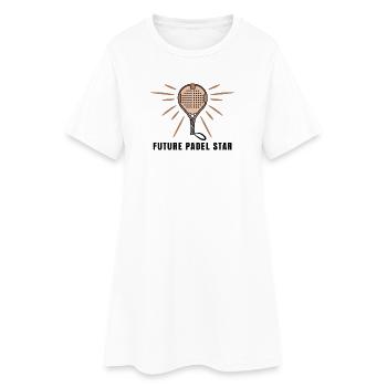 Padel Player Raquette Padel Déclaration de jeu Sport - Robe T-shirt Femme - blanc - Devant