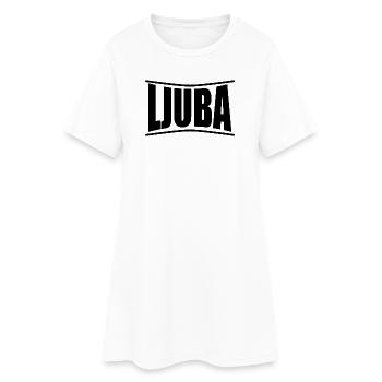 nom t-shirt Ljuba t-shirt idée cadeau - Robe T-shirt Femme - blanc - Devant