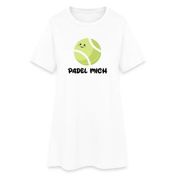 Balls Sport Player Padel Déclaration Fans - Robe T-shirt Femme - blanc - Devant