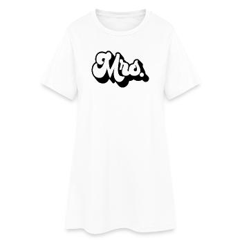 Mme Matching Couple Fiançailles Mariage Lune de miel - Robe T-shirt Femme - blanc - Devant