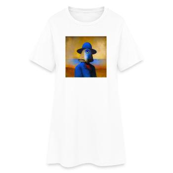 Surréaliste 01 - Robe T-shirt Femme - blanc - Devant