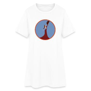 Danseuse de flamenco - Robe T-shirt Femme - blanc - Devant