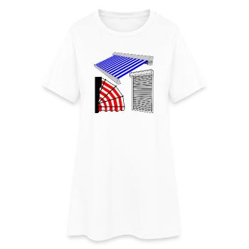 Stores solaires obturateur marquis - Robe T-shirt Femme - blanc - Devant