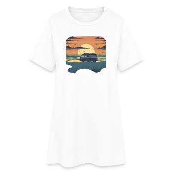 Campeur - Robe T-shirt Femme - blanc - Devant