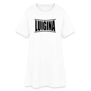 nom t-shirt Luigina t-shirt idée cadeau - Robe T-shirt Femme - blanc - Devant