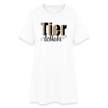 Tierliebhoba - Tierliebhaber, Österreich Dialekt - Frauen T-Shirt-Kleid - Weiß - Vorne