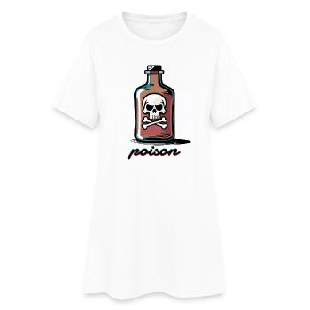 Poison - Robe T-shirt Femme - blanc - Devant