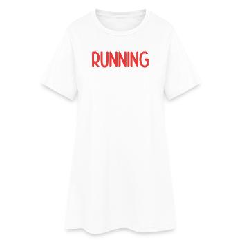 Courir, c’est ce que je fais - Robe T-shirt Femme - blanc - Devant