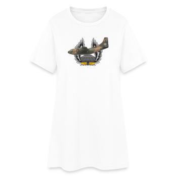Fournisseur C-123 - Robe T-shirt Femme - blanc - Devant