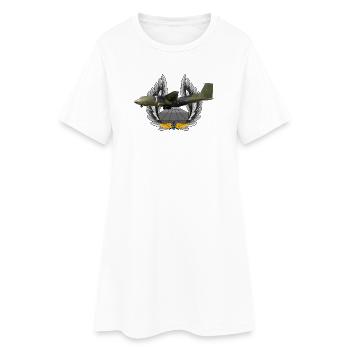 C-160 Transall - Frauen T-Shirt-Kleid - Weiß - Vorne