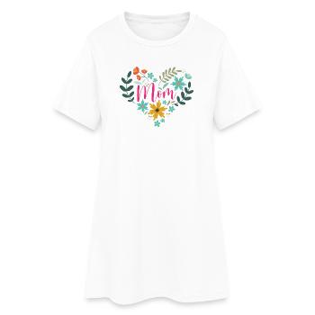 Beste Mutter aller Zeiten - Frauen T-Shirt-Kleid - Weiß - Vorne