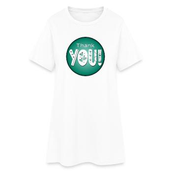 Thank you - GRATEFUL THANKS - RELATIONSHIP - Women’s T-Shirt Dress - white - Front