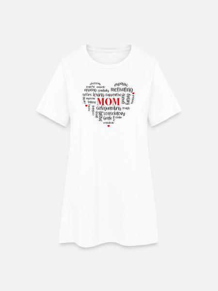 Beste Mama der Welt - Muttertagsshirt - englisch - Frauen T-Shirt-Kleid - Weiß