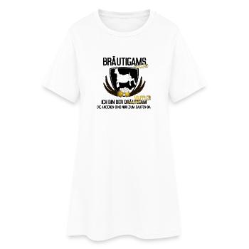 Bräutigam JGA Männer Saufen Humor, bräutigams - Frauen T-Shirt-Kleid - Weiß - Vorne