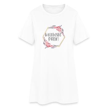 Weltbeste Patin Patentante Geschenk - Frauen T-Shirt-Kleid - Weiß - Vorne