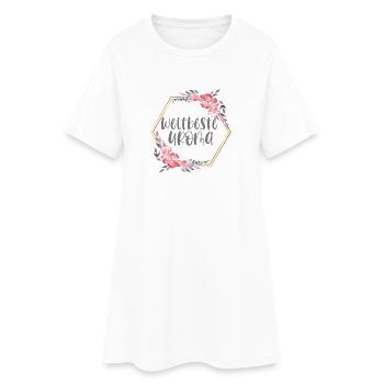 Weltbeste Uroma Urgroßmutter Geschenk - Frauen T-Shirt-Kleid - Weiß - Vorne