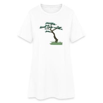 Old Tree | gnarled tree - Women’s T-Shirt Dress - white - Front