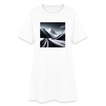 Winter - Women’s T-Shirt Dress - white - Front