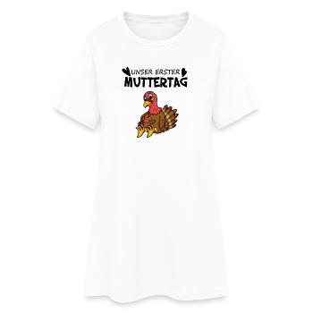Muttertag - erster Muttertag Geschenk - Frauen T-Shirt-Kleid - Weiß - Vorne