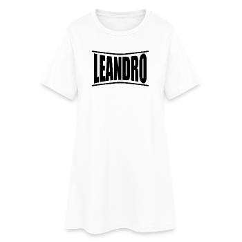 t-shirt name Leandro t-shirt gift idea - Women’s T-Shirt Dress - white - Front