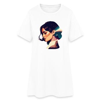 Illustration de femme de rêve cosmique - Robe T-shirt Femme - blanc - Devant