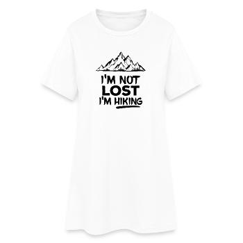 Randonnées Randonnées Randonnées Alpinisme Déclaration - Robe T-shirt Femme - blanc - Devant
