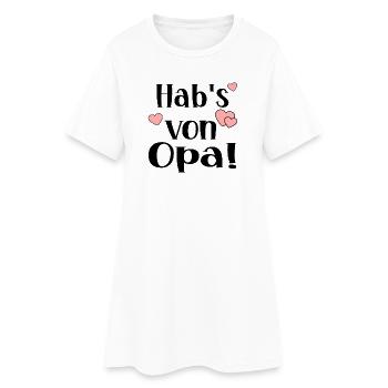 OPA ENKELKIND SPRÜCHE - FAMILIE - Frauen T-Shirt-Kleid - Weiß - Vorne