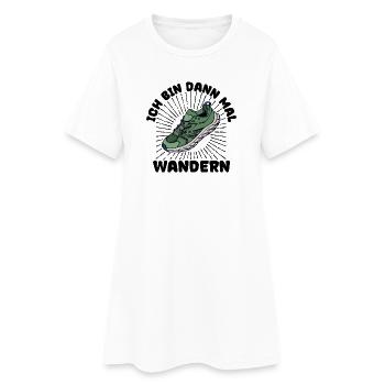 Naturliebhaber Wandern Wanderer Statement Natur - Frauen T-Shirt-Kleid - Weiß - Vorne