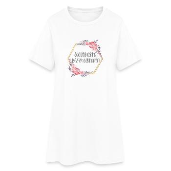 Weltbeste KFZ-Meisterin Beruf Geschenk - Frauen T-Shirt-Kleid - Weiß - Vorne