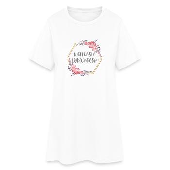 Weltbeste Lokführerin Zug Beruf Geschenk - Frauen T-Shirt-Kleid - Weiß - Vorne