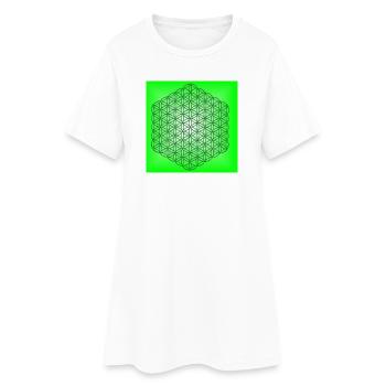 Fleur de Vie pour la Détente - 5ème Dimension - Robe T-shirt Femme - blanc - Devant