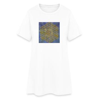 Fleur de Vie - 5ème Dimension « Archange Michael » - Robe T-shirt Femme - blanc - Devant