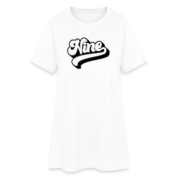 Neuf 9e anniversaire Enfants Garçons Filles 9 ans - Robe T-shirt Femme - blanc - Devant
