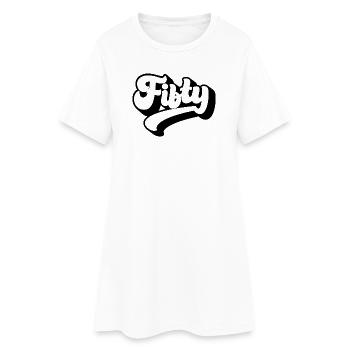 Fünfzig 50. Geburtstag Männer Frauen 50 Jahre alt - Frauen T-Shirt-Kleid - Weiß - Vorne