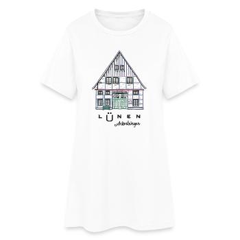 Lünen, maison à colombages Ackerbürger, quartier d’Unna - Robe T-shirt Femme - blanc - Devant