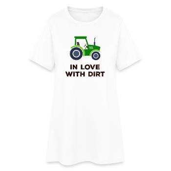 Déclaration relative aux véhicules à moteur pour tracteurs de machines agricoles - Robe T-shirt Femme - blanc - Devant