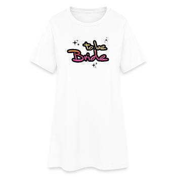 La mariée sera rétro look enterrement de vie de garçon enterrement de vie de garçon - Robe T-shirt Femme - blanc - Devant