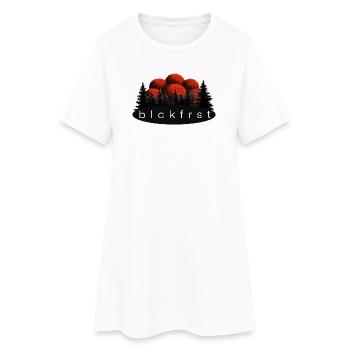blckfrst clear - Frauen T-Shirt-Kleid - Weiß - Vorne