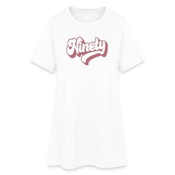 Quatre-vingt-dix femmes de 90 ans - Robe T-shirt Femme - blanc - Devant
