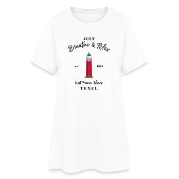 LighthouseTexel,West Frisian Island Netherlands - Women’s T-Shirt Dress - white - Front