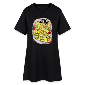 Maquette Art Urban Decay - Robe T-shirt Femme - noir - Devant