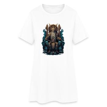 Vikings Odin Sons Trône Valhalla Valhalla - Robe T-shirt Femme - blanc - Devant